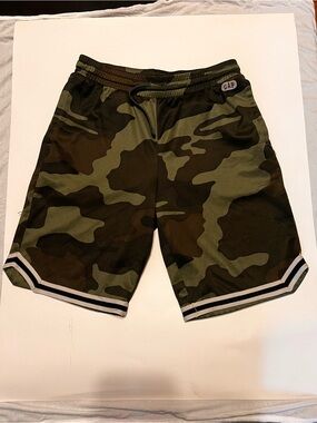 GAP kids Camo Athletic Shorts - Green size xl